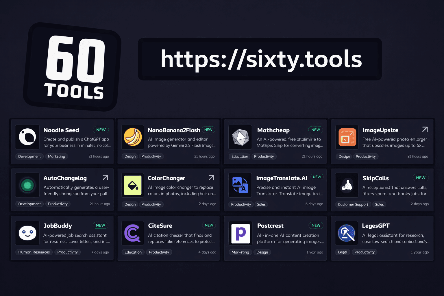 Sixty Tools
